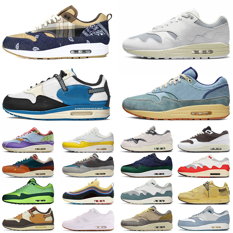 

Ts x Fragment 1 87 Running Shoes For Mens Womens Oregon Duck Sean Wotherspoon Kasina Won Ang Dirty Denim Patta 1 Baroque Brown Sports Sneakers Trainers Big Size 13, #1 36-47 concepts far out