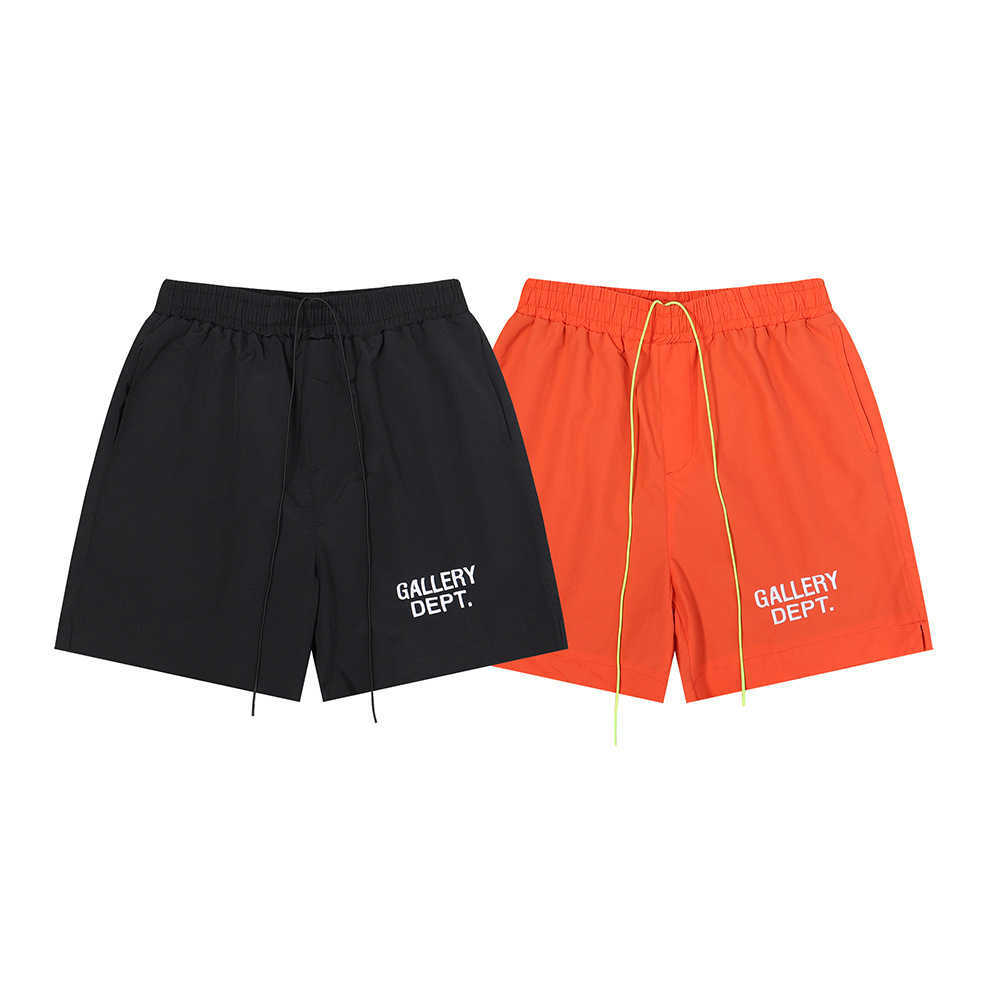 

Men' Shorts Men' Shorts Little Fashion Galleryes Dept Embroidery Elastic Drawstring Mesh Casual, Orange