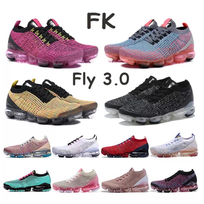

fly 3.0 Running Shoes Women Trainers Sports Sneakers Triple Black Pure Platinum White Metallic Gold Fly Knit Outdoor Vapor Maxs, 17