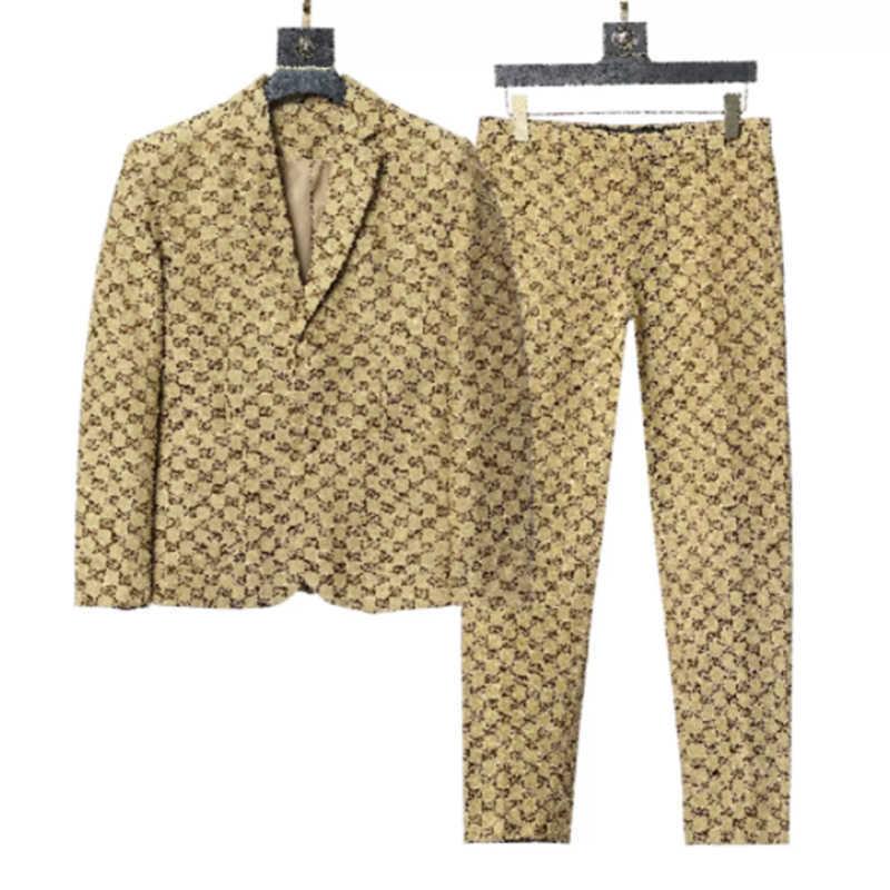 2022 Mens Suits Fashion Designer Blazers Man Classic Casual floral print Luxury Jacket Brand Long Sleeve SlimSuit Coats25421