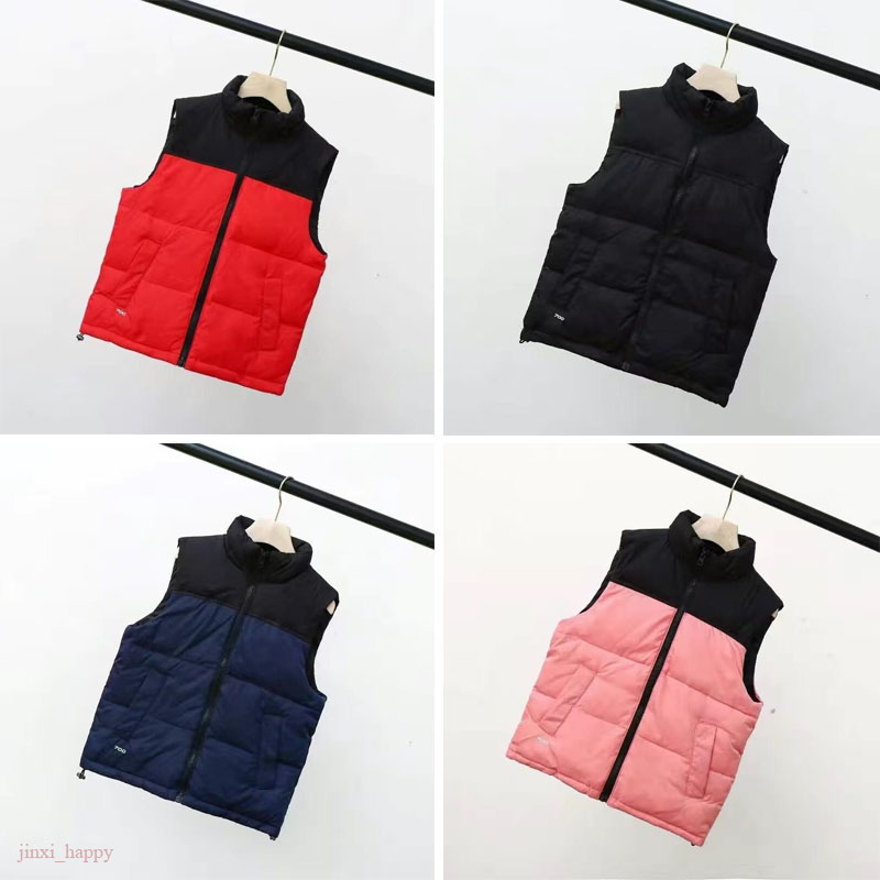 Men's Face Vest Down Coat waistcoat designs Kids Winter Vests Bodywarmer waistcoats Jacket puffer Outdoor Warm sleeveless Feather Parka Outw