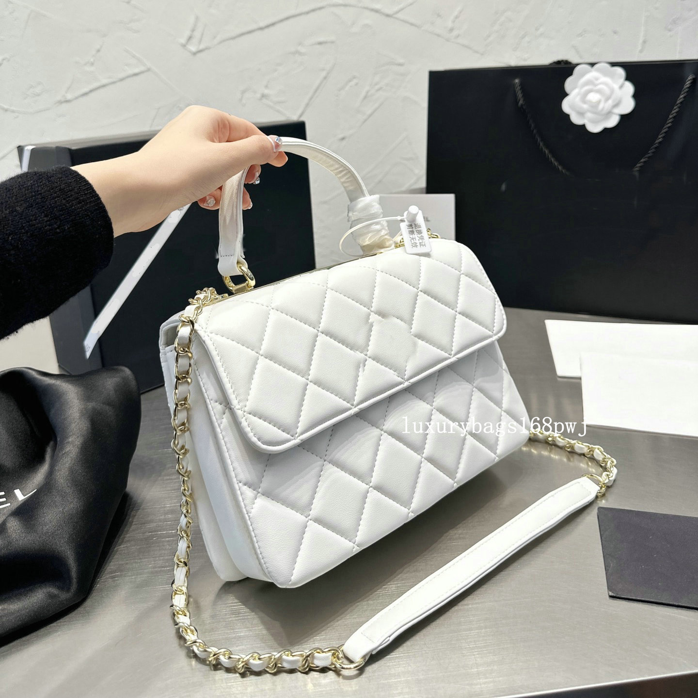 

designer bag Women Bag Handbag Flap Gold Silver Chain Shoulder Bags Luxury Designers Tote Lady Clutch Messenger Evening high quality Crossbody Purse, Box single shot can not be sent