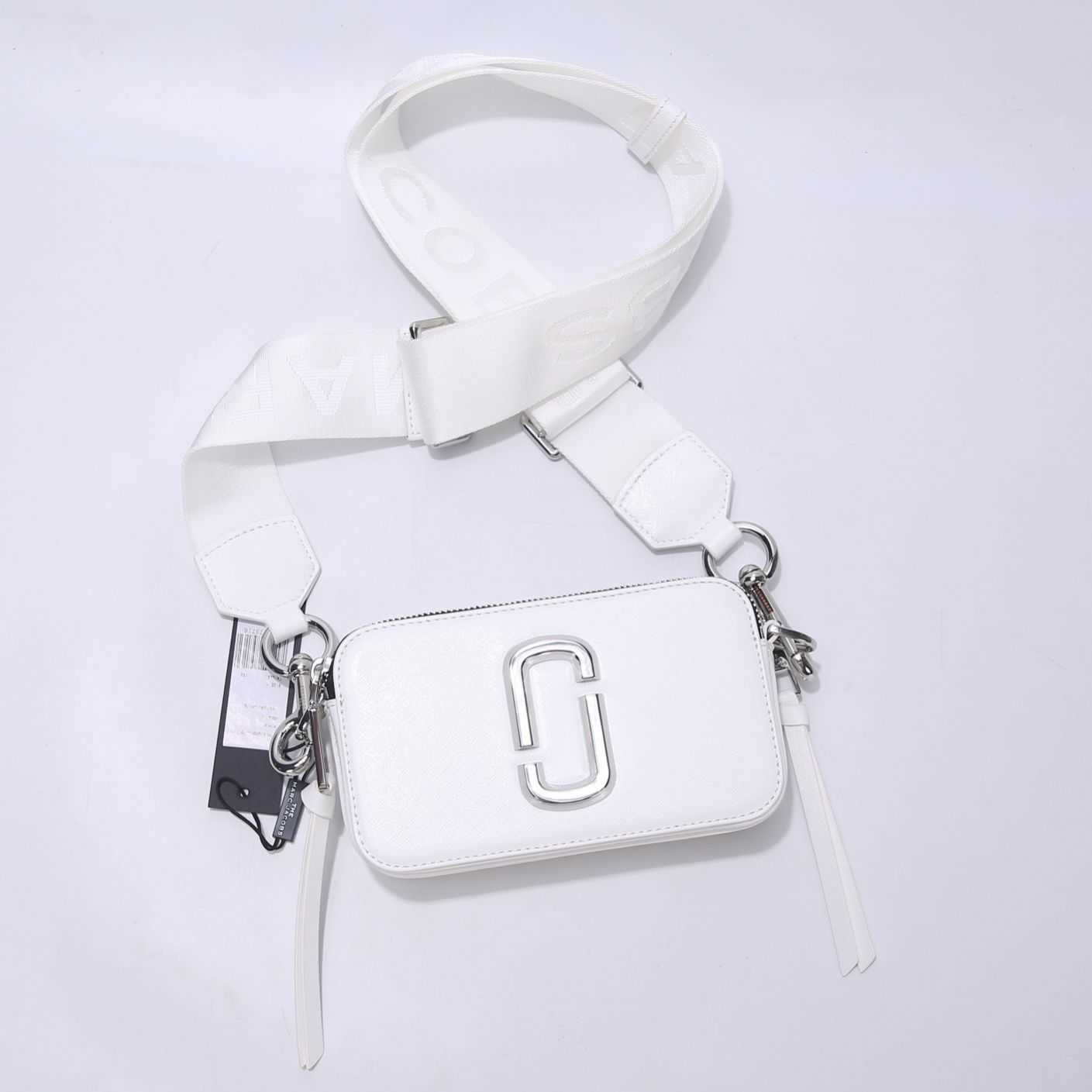

Leather Origianl Quality Marc's Jacob Designer bags woman's Handbag New Small Bag Camera Mj Cowhide Color Matching Tassel Broadband Single Shoulder, Sky blue