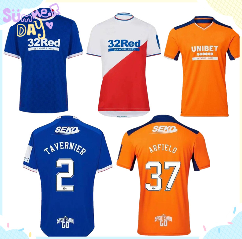 

22 23 Rangers third Soccer Jerseys home KENT BUDAPEST Special RAMSEY Sakala Glasgow FC 2022 2023 Football Shirt ROOFE MORELOS AMAD TAVERNIER adult men, Black