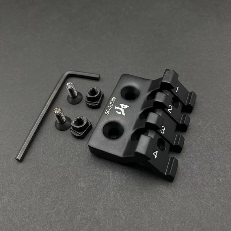 

Tactical Accessories TOtrait Metal 3 Slot Mlok Keymod Offset Light/Opitc Picatinny Rail Mount Accessories