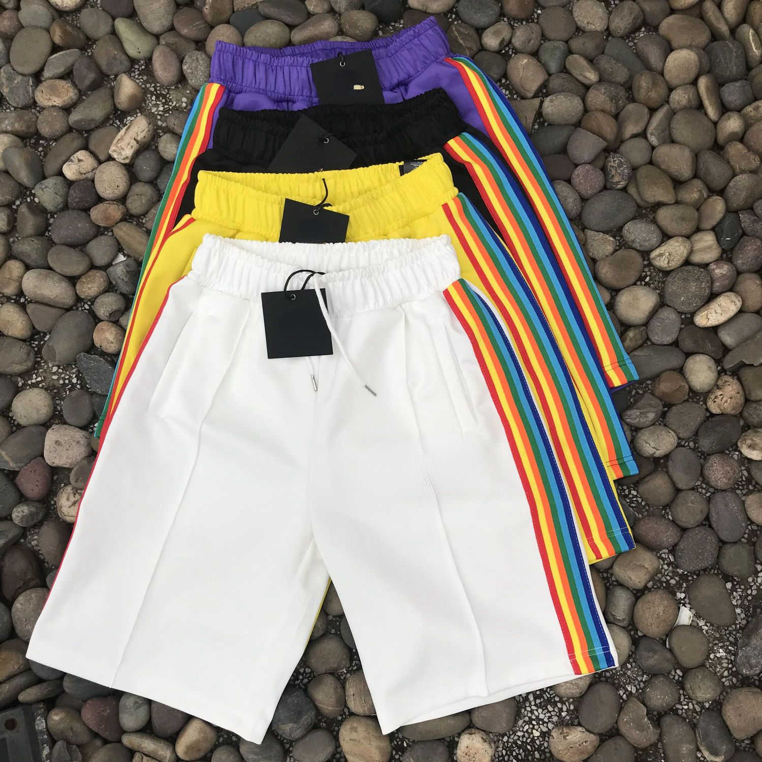 

Summer mens shorts plam designer Beach pants loose breathable mesh Shorts men women short Pantss, Light blue angel