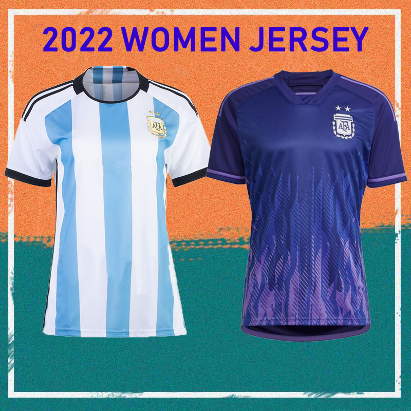

2022 Argentina Women soccer jersey 22/23 Home MESSI DYBALA AGUERO HIGUAINl Shirt girl DI MARIA L.MARTINEZ LO CELSO DE PAUL RODRIGUEZ Football Uniform sales, Away