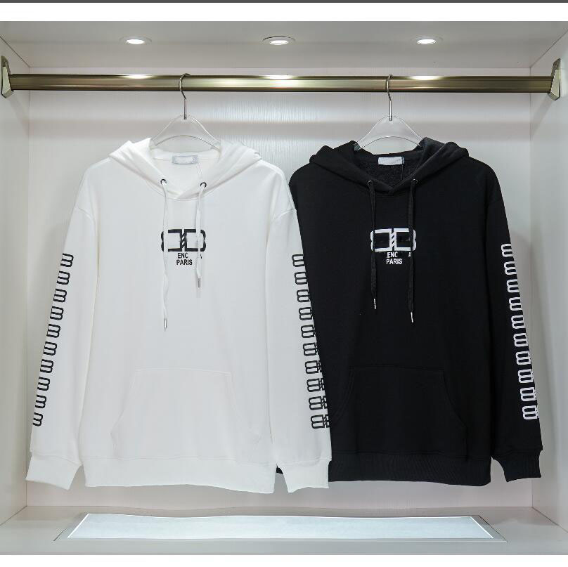 Qualité supérieure coton rétro sweats hommes Harajuku Streetwear 2023 nouveau pull décontracté surdimensionné épaule lettre imprimer sweats à cap
