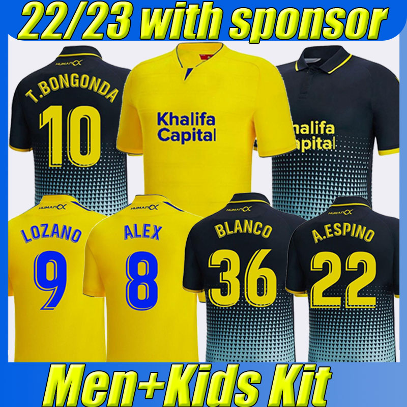 

22/23 Cadiz Mens Soccer Jerseys ALEX LOZANO LUCAS MABIL FALI R. ALCARAZ ALARCON A. NEGREDO BLANCO camisetas de futbol 2022 2023 men kids kit Home Away Football Shirt, Jiadisi 22-23 home