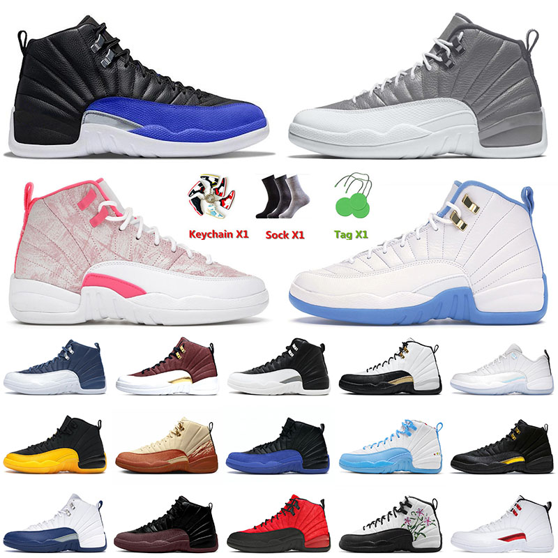 

Mens Basketball Shoes 12 12s XII Jumpman Hyper Royal Stealth ICE Cream University Blue The Master Gym Red Indigo Black Taxi Men Women Sneakers Trainers, B46 utility 40-47