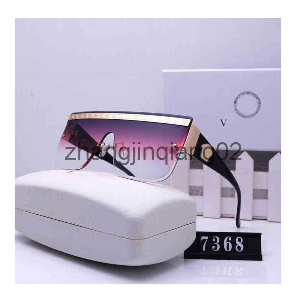 

Designer Versage Sunglasses Luxurious Fashion Europe And America Mens And Womens New Street Photography Travel Vintage Baseball Sport Summer Square Sun Glasses