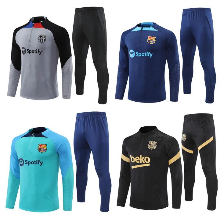 

ANSU FATI Camisetas de football 2022/23 Barcelona men and kids TRACKSUIT barca SET adult boys GRIEZMANN F. DE JONG TRAINING SUIT jacket chandal futbol survetement 888, Yellow