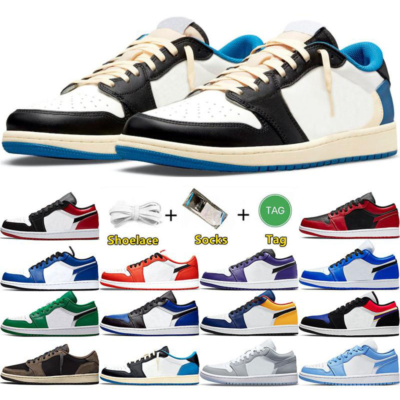 

Jumpman 1 Low Basketball Shoes 1S UNC Men Pine Green Pairs University Blue Smoke Grey Starfish Red Obsidian Women Yellow Banned Bred Chicago Toe Court Purple 36-48, 18