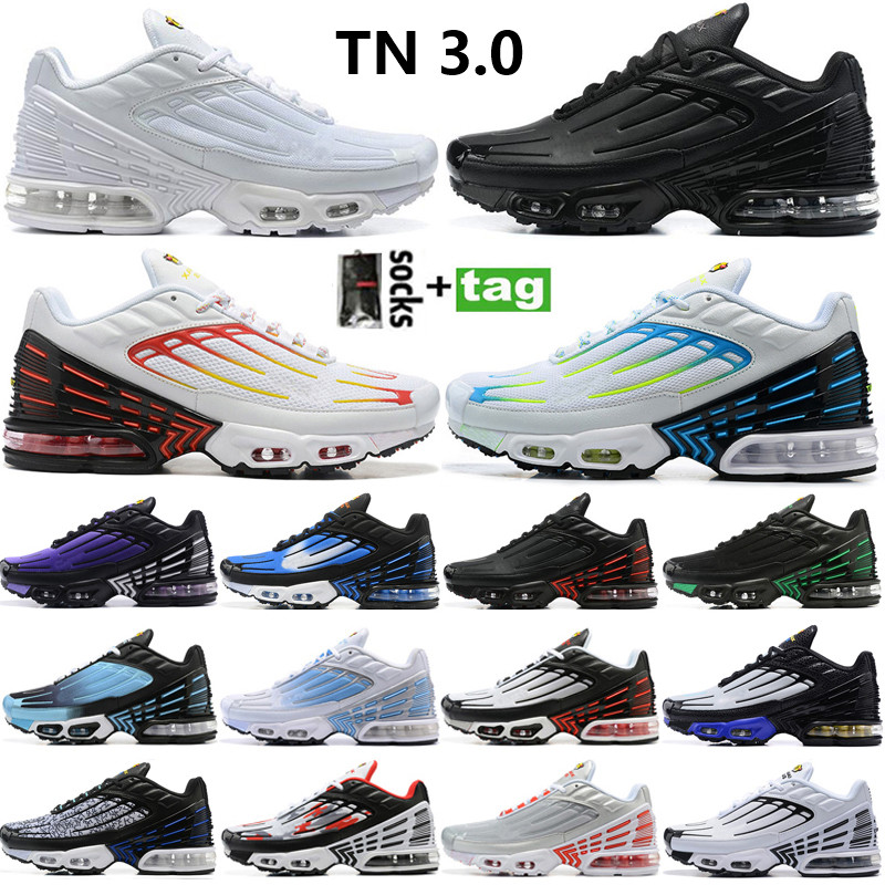 

2022 Designer Tn Plus 3.0 Running Shoes For Men Women Airs Cushion OG Utility Red University Blue Multi Colors Triple White Black Mens Sneakers Trainers Maxes Size 40-45, 46