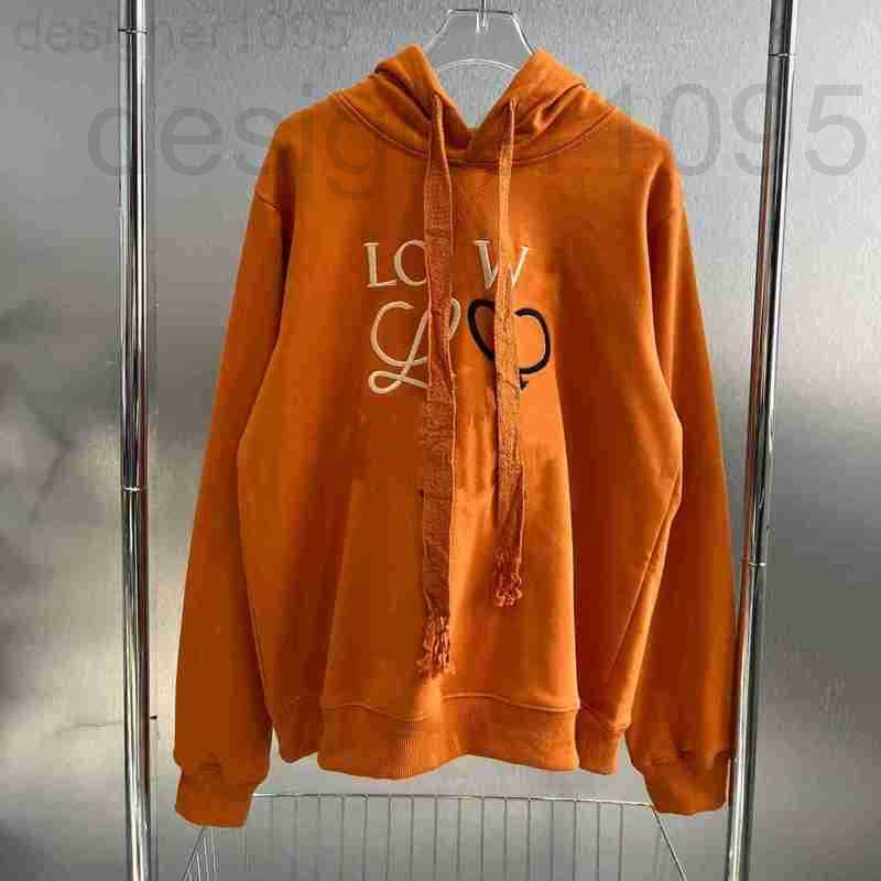 

Women's Hoodies & Sweatshirts designer Autumn and winter 22 new loe classic color contrast embroidery terry cotton loose round neck men's women's sweater lovers QD42, 2# packing bag