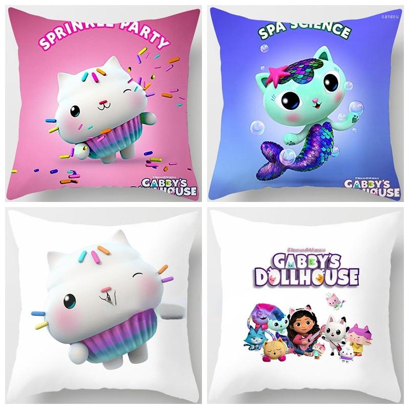 

Pillow Case Kids Gabbys Dollhouse Gabby Cats Pillowcase 40x40cm 45x45cm Decorative Pillows 60x60, 25