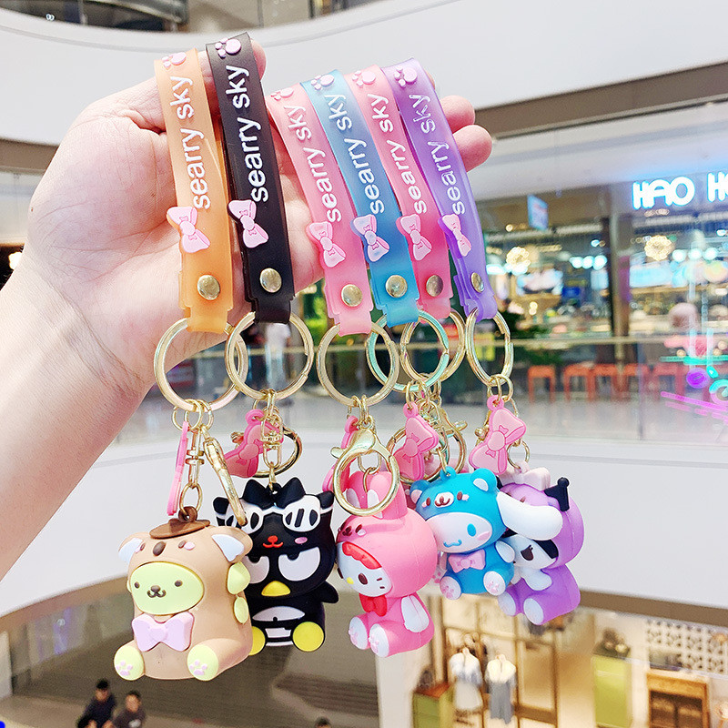 

Decompression Toy Kuromi ring key chain pendant cute Melody doll