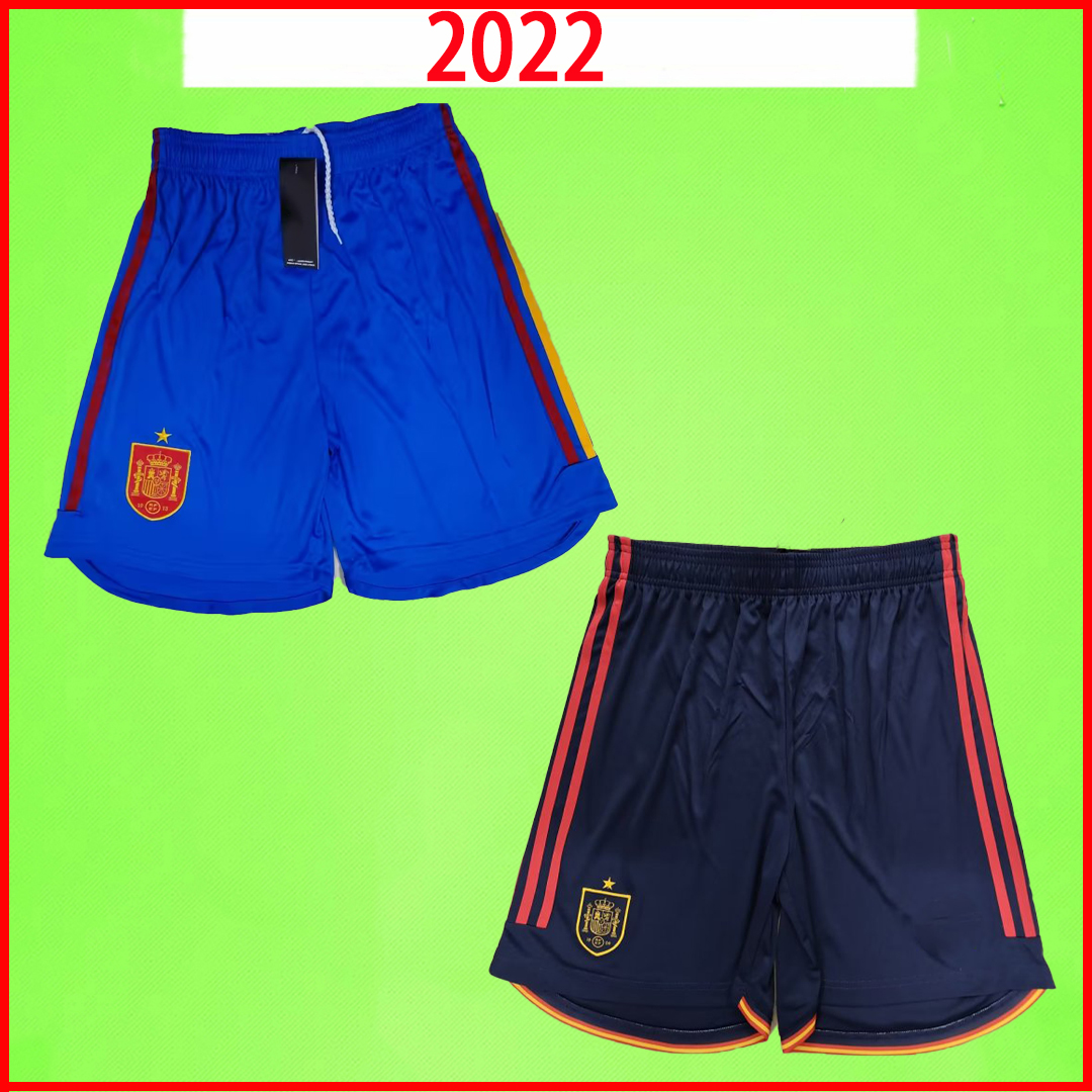 

2022 spain soccer shorts 22 23 Espana PEDRI FERRAN TORRES MORATA GAVI KOKE football pants MEN Fans version home away blue black