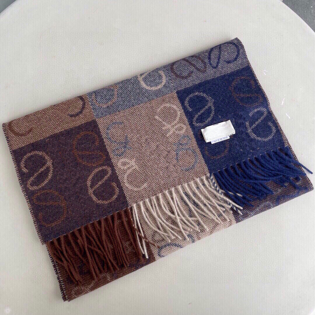 

scarfs Designer luxury scarf letters plaid goddess wear stitching classic fashion versatile holiday travel preferred cashmere temperament soft touch very good