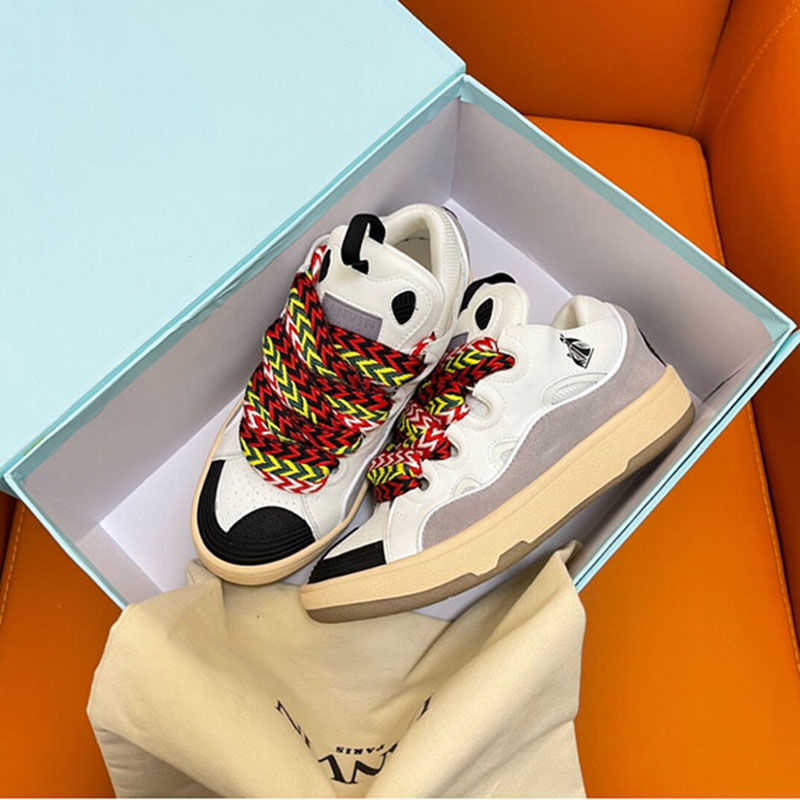 

Inline Roller Skates Designer Sneakers Lanbins Leather Sports Casual Shoes Couples Bread Shoe Men Women Skateboarding Sneaker, Pink