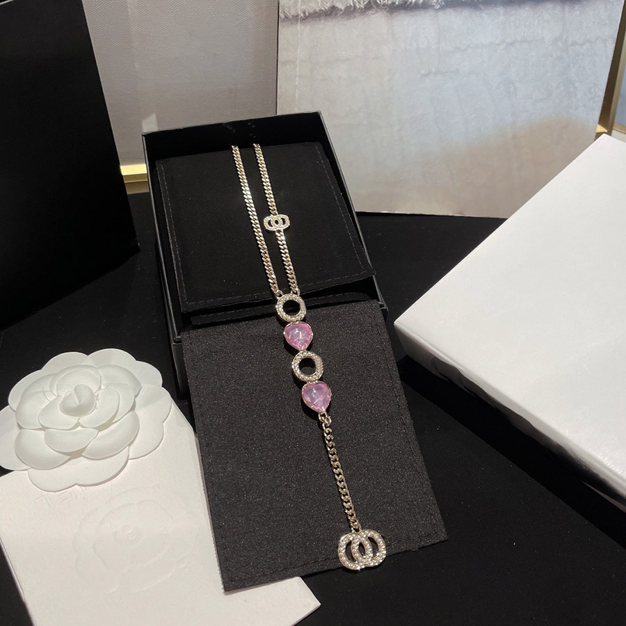 

Wedding Pendant Necklace Pearl Designer Necklaces Letter Stone Earrings Design Elegant Gift for Woman