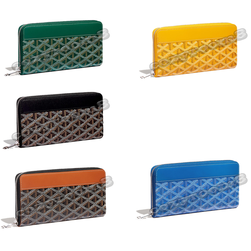 

Luxury Leather Wallets Designer Wallets GOYA BAG Long Retro Handbag For Classic Card Holders Coin Purse Famous Clutch Wallet Dust Bags With Box, Brown