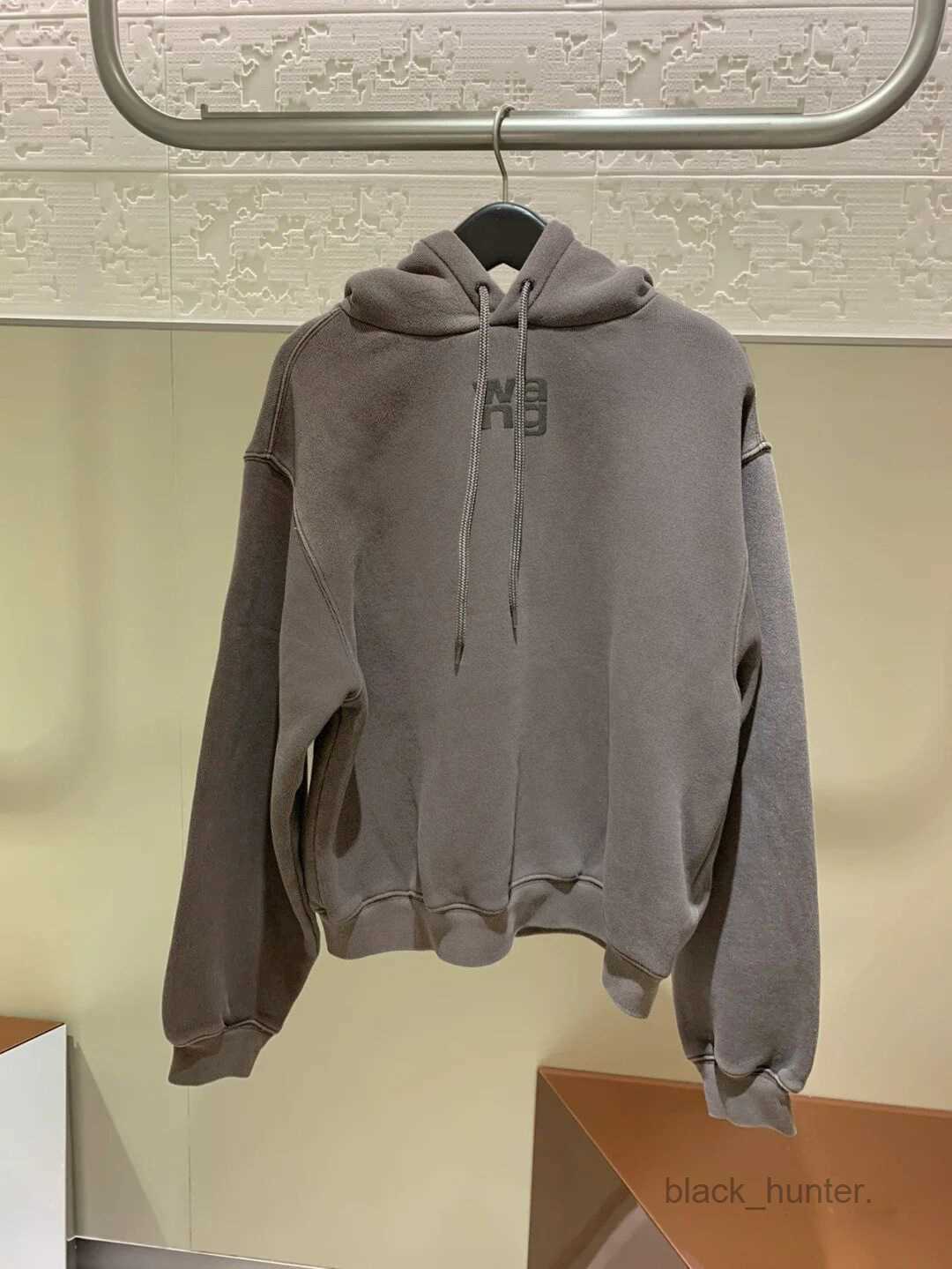 

Men' Hoodies alexanders designer wangs Sweatshirts 2022 Autumn Winter Pullover Waist Slim Solid Simple Commuter Long Sleeve Sweater, Brown