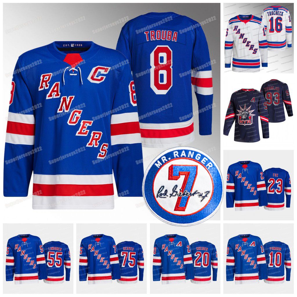 

College wear 8 Jacob Trouba Captain Artemi Panarin ranger Jersey Igor Shesterkin Mika Zibanejad Adam Fox Chris Kreider Kaapo Kakko Alexis La, Winter classic