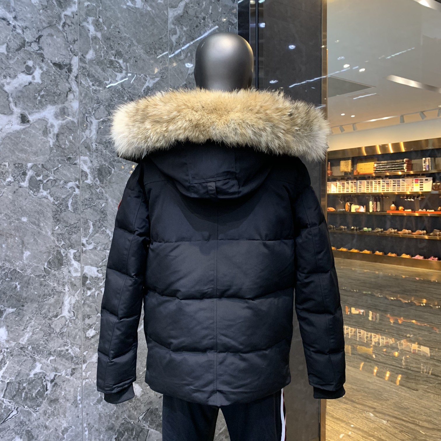Parka Men's Down Jacket Warm Coat Wolf Fur Hooded Overcoat Top Quality