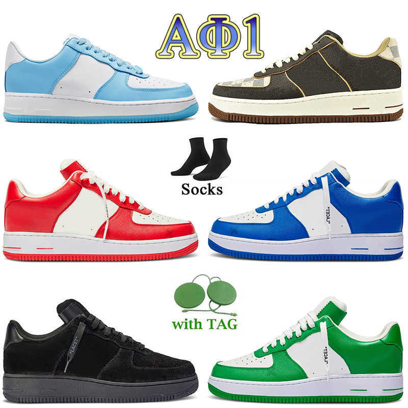 

2022 airforces 1 Low Casual Shoes Offs Women Mens Classic Black Wite Platform Sneakers Nail Art VoffWhite Printing Brown Comet Red Team, B21 white 36-45