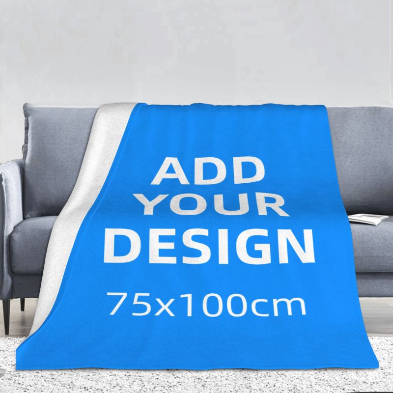 

Custom Blanket Customizable Sofa Throw Blanket  Personalized Funny Gifts for Christmas Boyfriend Dad Mom Friends New Year Birthday