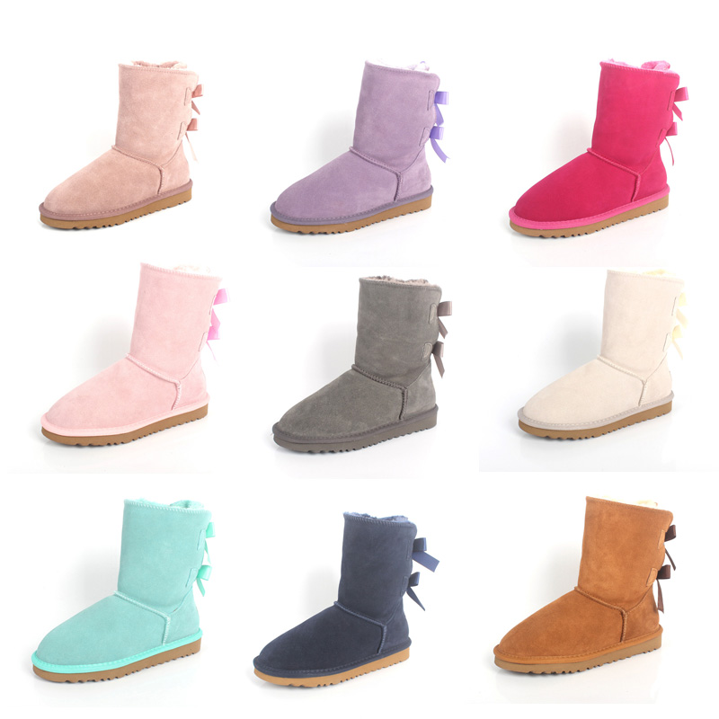 

Snow boots wool keep warm shoes Designer sneakers Men Women Maroon Sand color Red Pink Blue purple Plush shoe G328-0 size 35-45, Shoe box