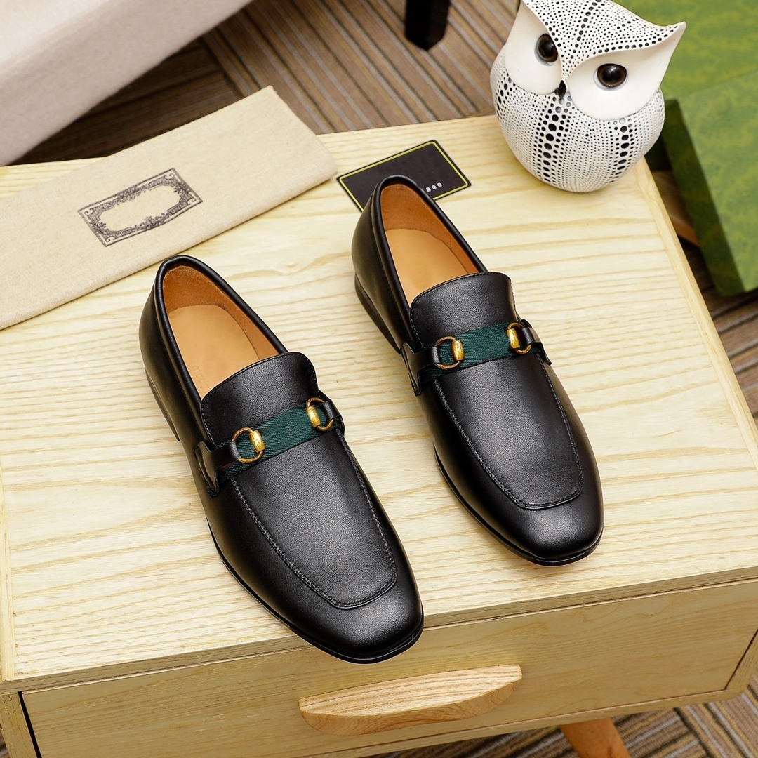 

Designers Shoes Fashion Loafers Dress Shoes Flat Shoe Chaussures Leather Men Business Office Work Formal Designer Party Wedding 38-45 Brand MWOQ