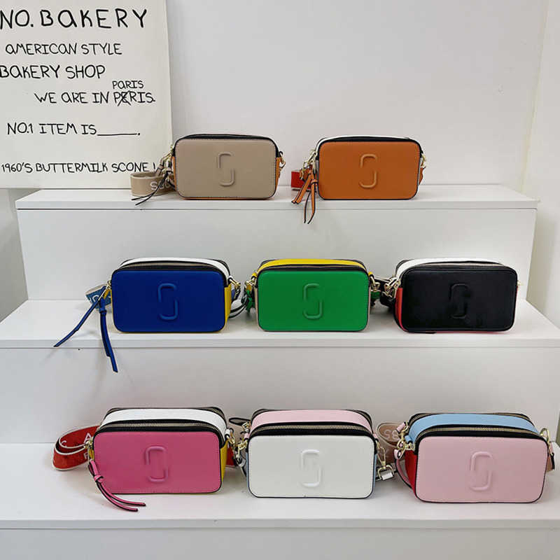 

Retail Designer Womens Shoulder Bag Color Contrast Camera Bags Versatile Messenger Bag, Blue