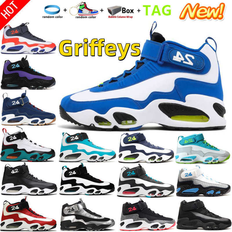 

New Penny Hardaway Griffeys 1 Men Basketball Shoes Black Metallic Home Run Derby Wheat Purple Venom Jackie Robinson Safari Aquamarine 24, No.23