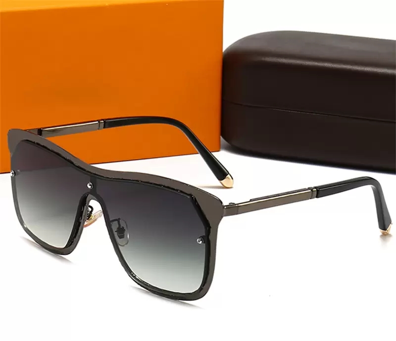 

10263 Fashion luxury mens hot designer sunglasses for woman vintage square matte frame Letter printed Color film glasses