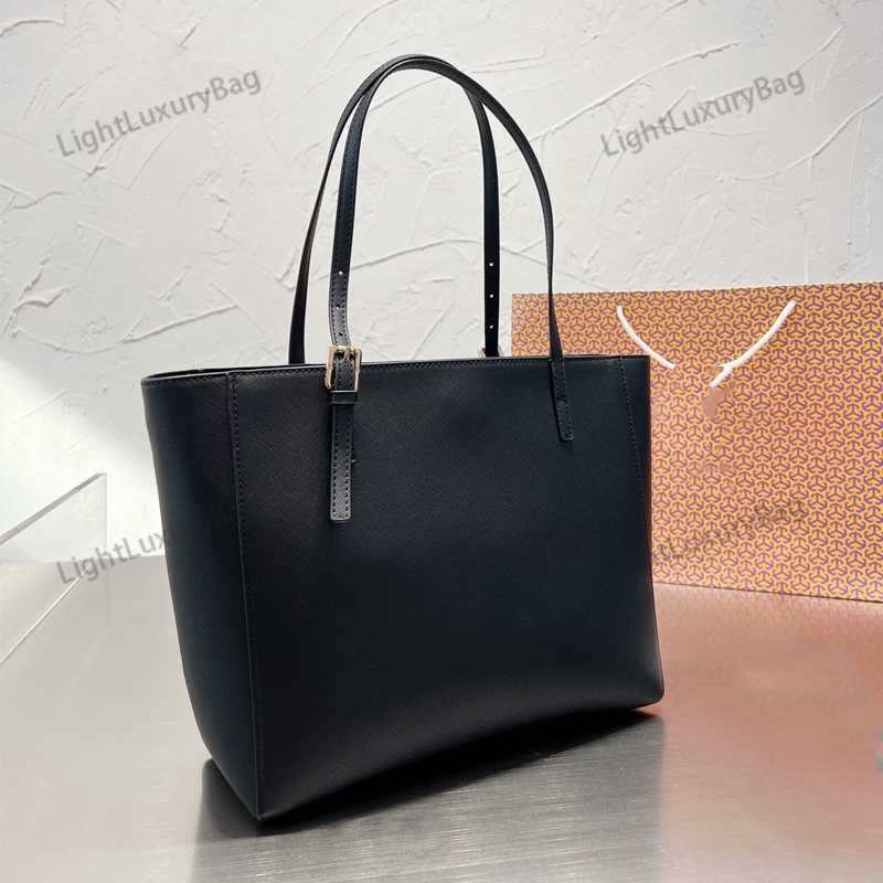 

TB Tote Bag Designer Leather High Capacity For Women Classic Elegant Famous Brand Shopping Purses 220318, Black