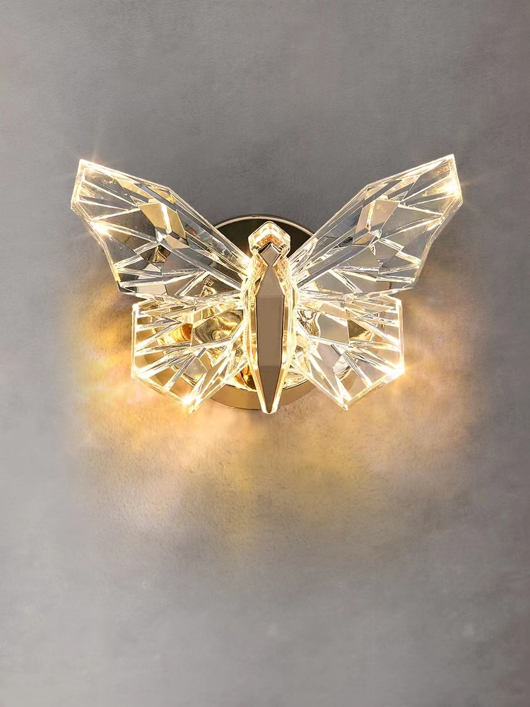 New LED Butterfly Creative Personality Wall Lamp Nordic Art Indoor Living Room Decoration Bedside Corridor Stair Light-image-744353618