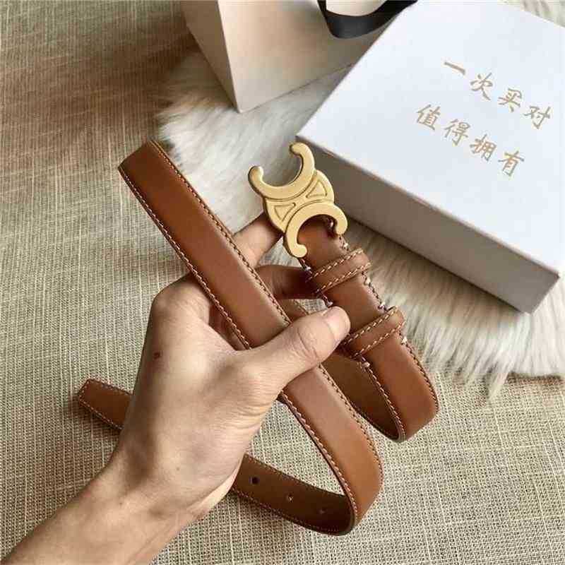 

Belts Belt Caramel Designer Celins Belts Vintage Leather triumphal arch belt net IYPD