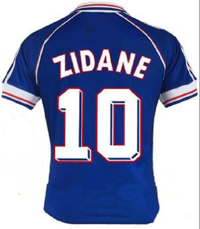 

RETRO ZIDANE HENRY French soccer jersey Maillot de foot MBAPPE RIBERY LIZARAZU MAKELELE football shirt GRIEZMANN BENZEMA DJORKAEFF VIEIRA CANTONA TREZEGUET PIRES, 2004 home