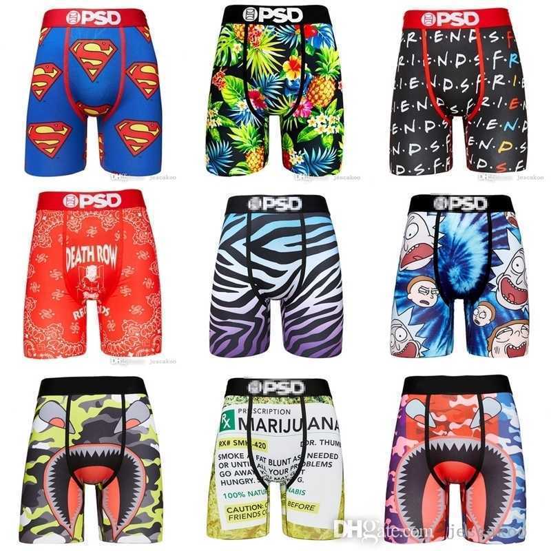 

Designer New Printed Mens Shorts Underpants Branded Male Quick Dry Short Pants Soft Breathable Underwear With Package, P43