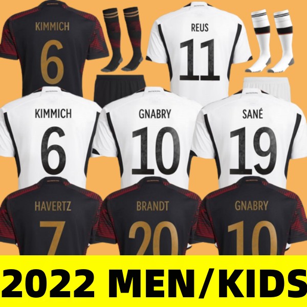 2022 Soccer Jerseys GermanyS home away New WORlD KROOS WERNER CUP MULLER Football shirt GOTZE SANEA KHEDIRA REUS GermAn 22 23 mens Women kids kit un