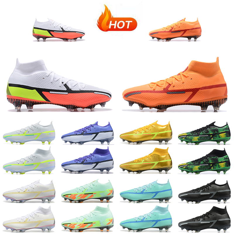 

2022 Soccer Shoes Football Shoe Soccer Cleats Black Ghost Green Golden Motivation Pack 2022 3D Phantom Gt2 Elite Df Fg Gt Ii Rawdacious, 14