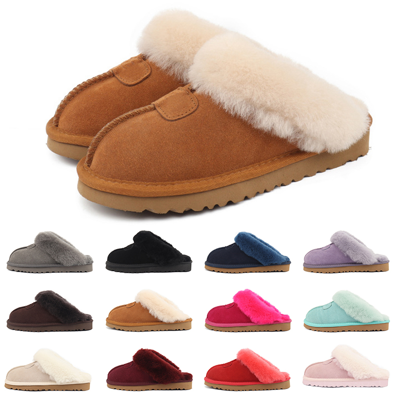 

designer australia fur slippers women slide sandals womens mens winter snow shoes classic mini ankle ladies girls sneakers black chestnut pink grey blue, Item #1
