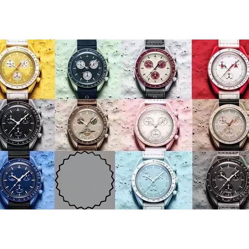 

Top planetary moon men's watch full function quartz chronograph Mercury 42mm luxury limited edition watch, Packing box