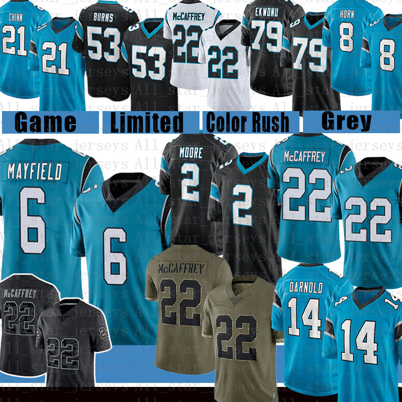 

Jeremy Chinn D.J. Moore Football Jersey Carolinas Baker Mayfield Christian McCaffrey Panther Sam Darnold Terrace Marshall Jr. Jaycee Horn Brian Burns Ikem Ekwonu, Youth size s-xl(heib)