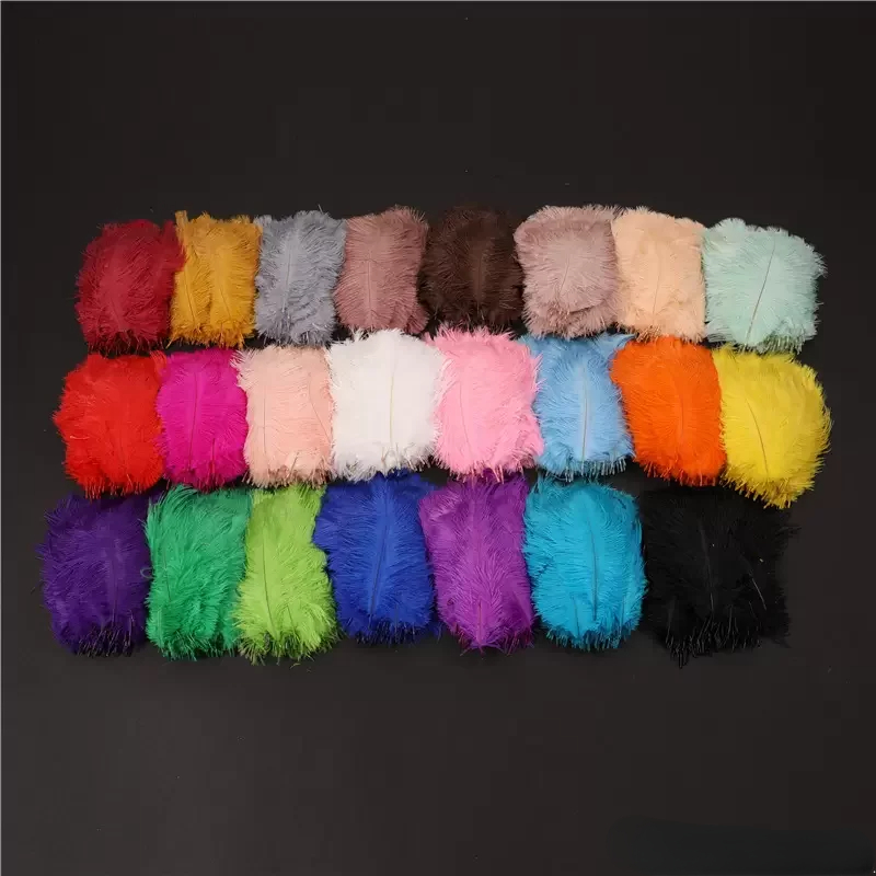 

6-10inch 15-25cm Diy Ostrich Feathers Plumes Craft Supplies For Wedding Party Event Decor Festive Decoration 23 Color