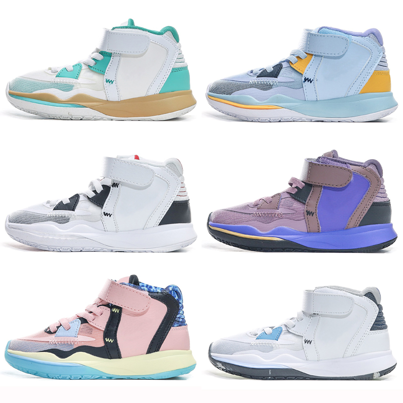 

Kyrie 8 Infinity Kids Basketball Shoes Sneakers 8s Chinese New Year CNY Future Past Man Machine Aluminum Kevin Durant Lucky Charm Designer, As photo 4