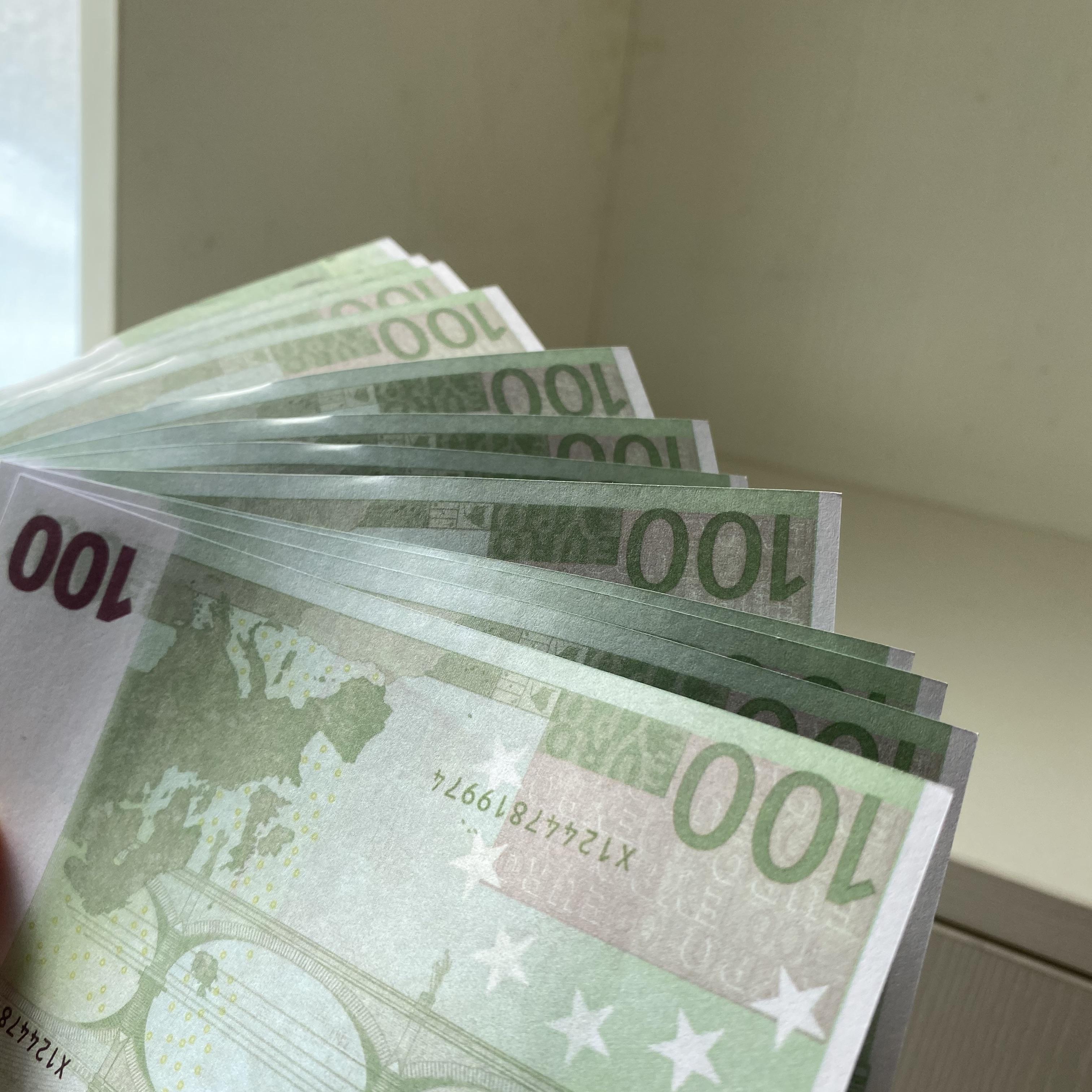 

Pack Party Money Toys Game 100 Euro Bar Billet 100pcs Children's Faux Adult Prop Fake Dbhkc