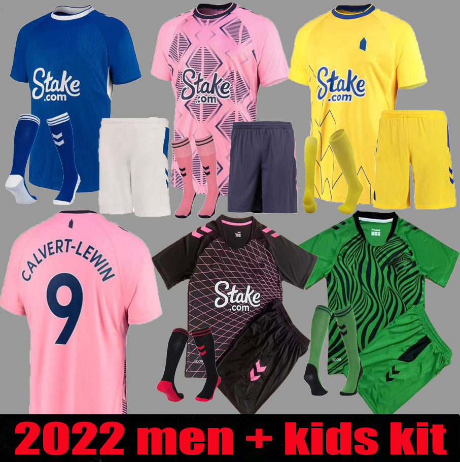 

2022 2023 The Toffees EVERTON soccer jerseys RICHARLISON KEAN JAMES DAVIES Adult Kids Kits Socks Full sets 21- home away football shirts Thai Uniforms, Fans